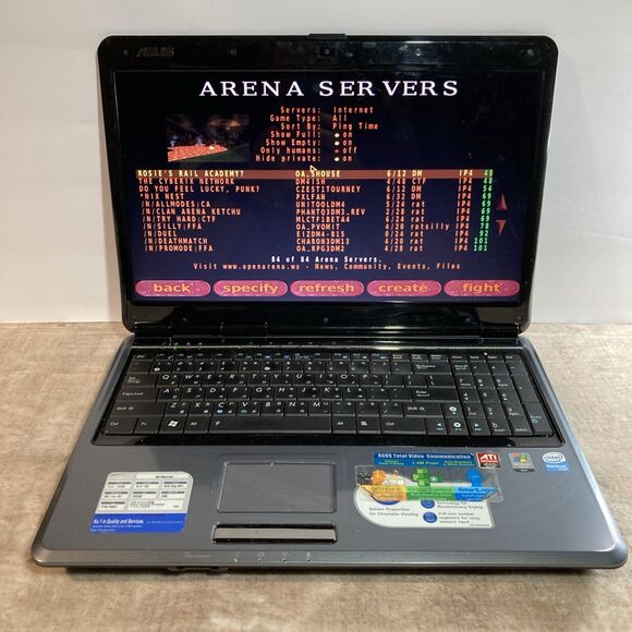 VTG Asus X61S 15.6" – 3GB RAM 60GB SSD Windows XP Pro Retro Gaming Laptop CD/DVD - Picture 8 of 16